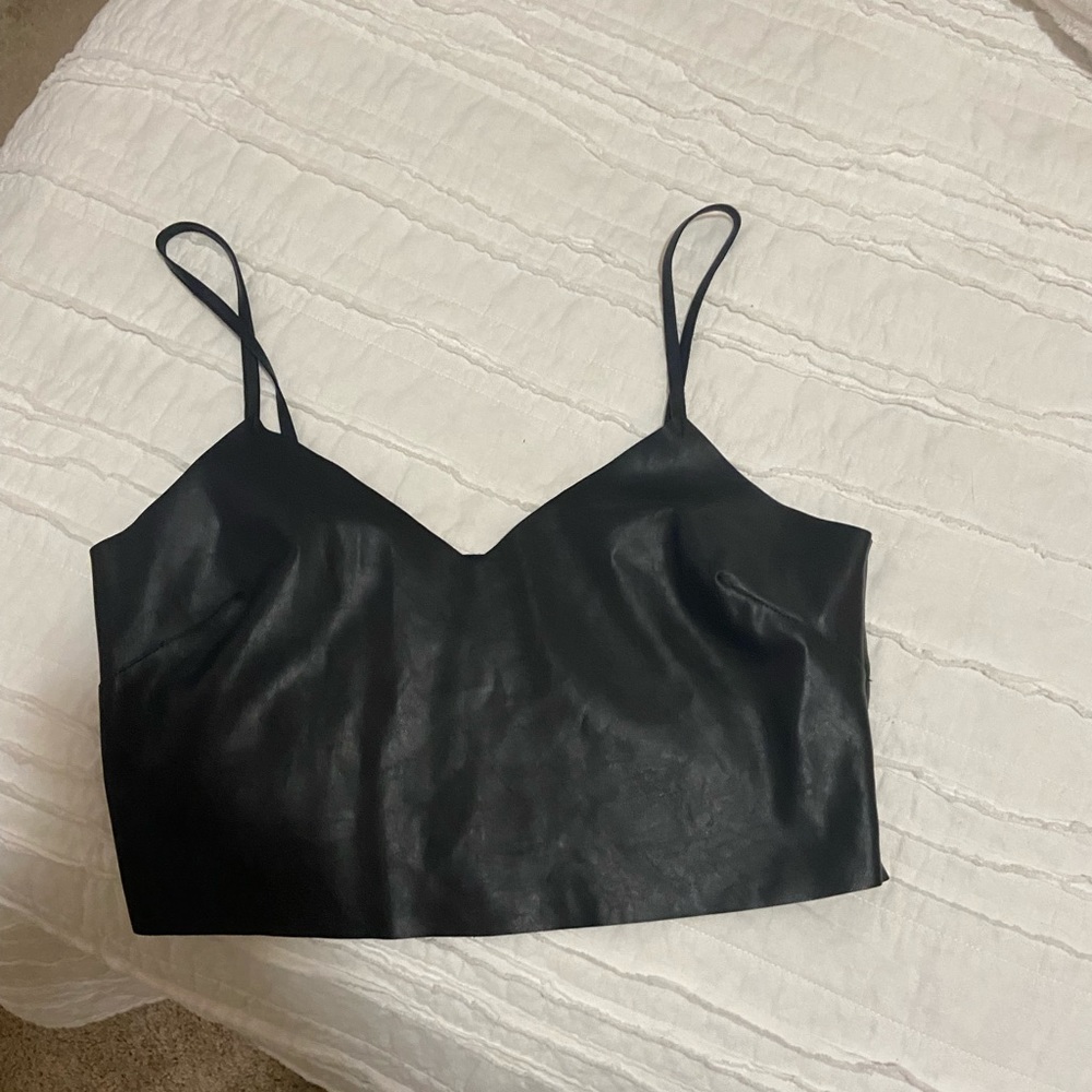 Black leather, from Europe, tank!